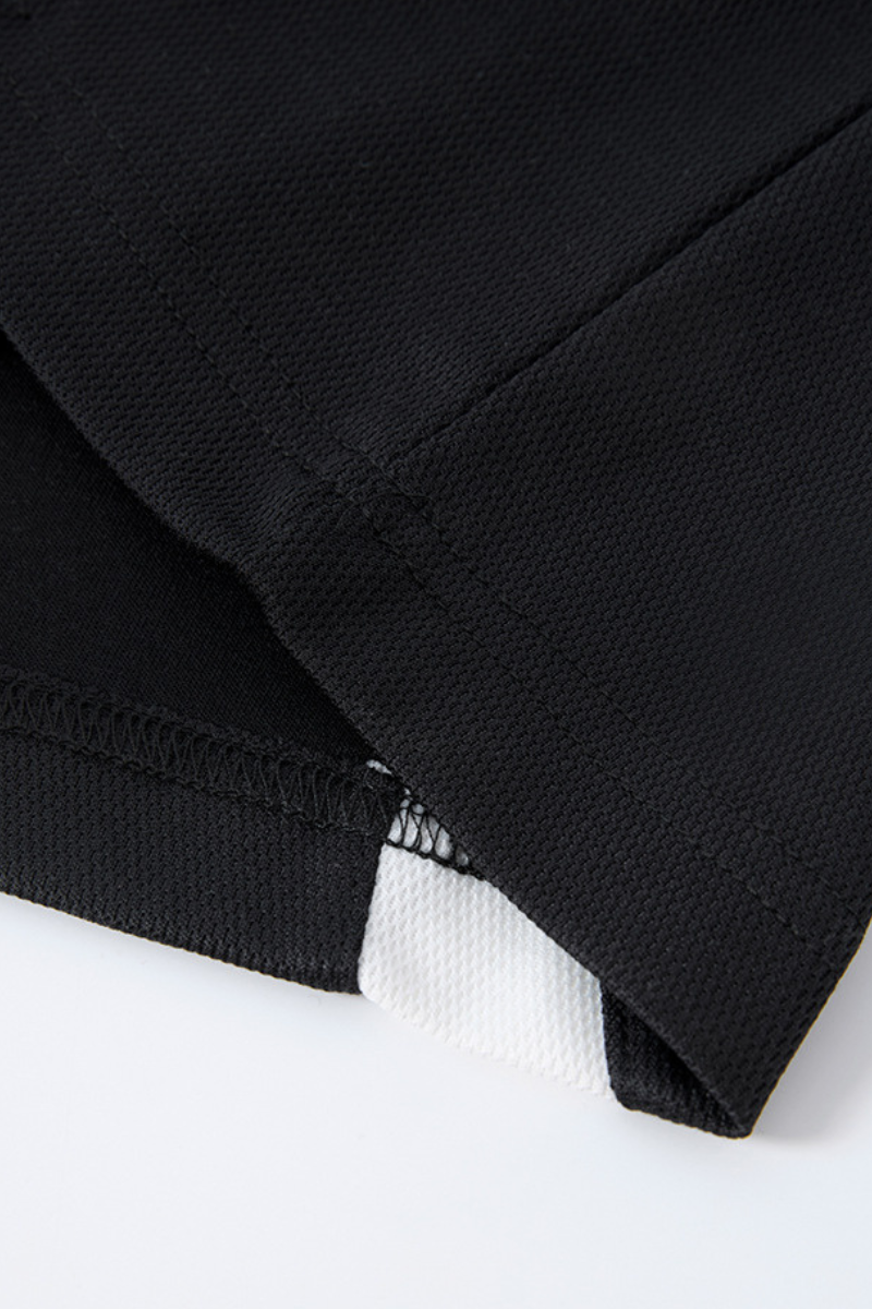 Men's Summer 7A V-Neck Colorblock QuickDry Oversized Tee