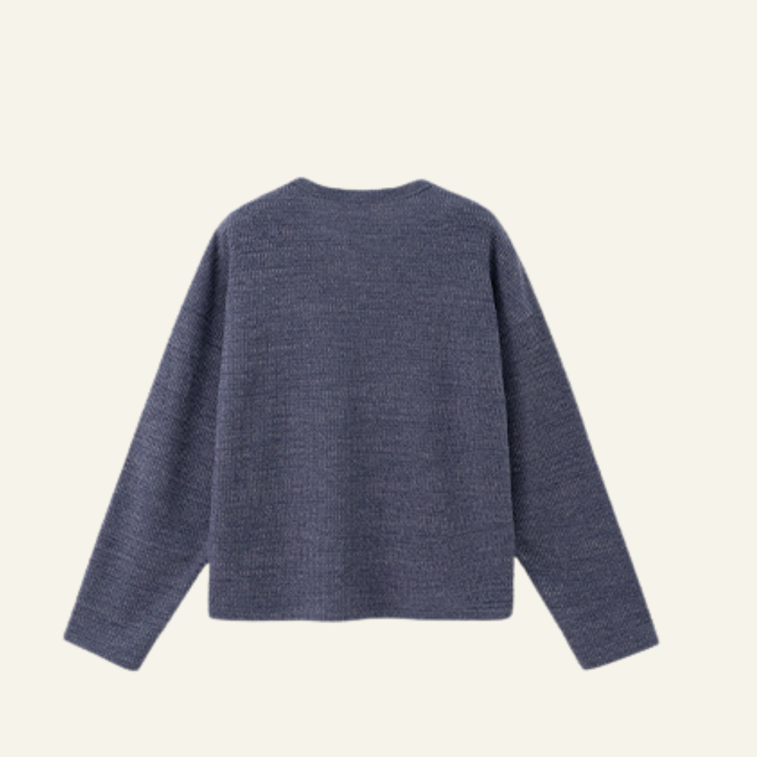 Men's Streetwear V-Neck Waffle Textured Knit Sweater