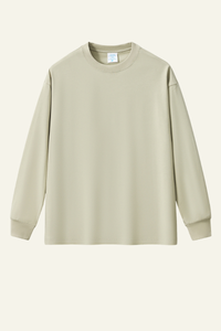 Men's 350 Heavyweight Cotton Long-sleeve T-shirt.