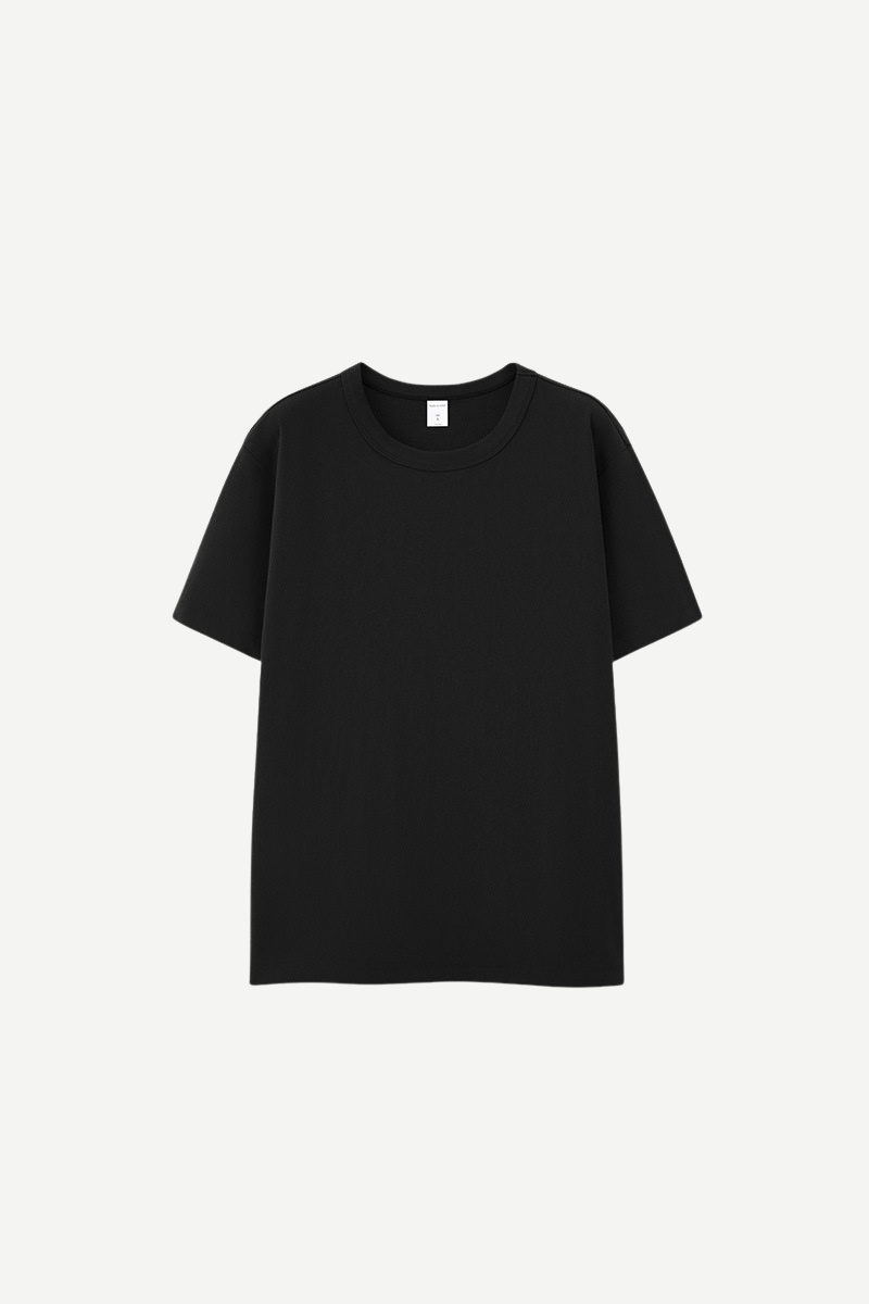 Men's 250g Cotton Double Layer Set-in Basic Tee