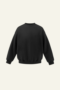 Women's Drop Shoulder Fleece Lined Solid Sweatshirt.