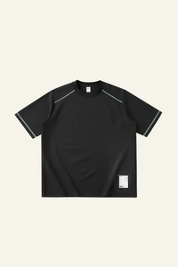 Men's Streetwear Color-Blocked Stripe Sport T-shirt