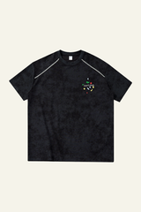 Men's Streetwear Vintage Heart Pattern T-shirt
