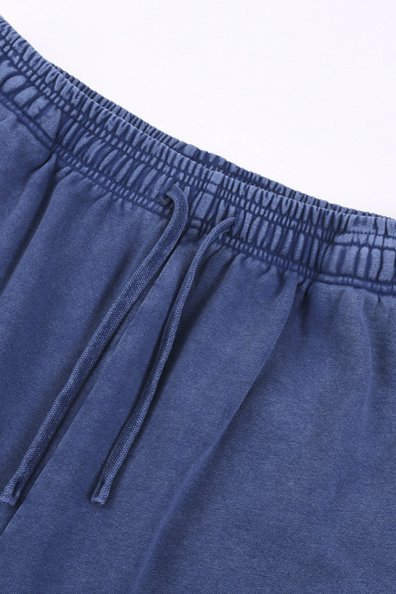 Men's Summer 320g Washed Batik Loose 9 Color Shorts