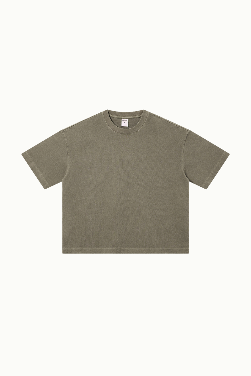 Women's Summer 280g Cotton Washed Oversized Boxy Tee