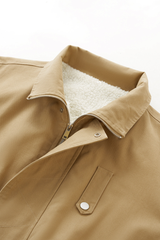 Men's Streetwear Detachable Collar Fleece Stand Jacket