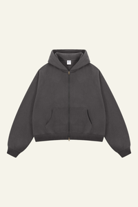 Men's Streetwear Two-Way Zipper Hooded Jacket
