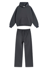 Women's Fall Winter 430g Terry Drawstring Hoodie Set