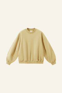 Men's Crewneck Curved Sleeve Pullover