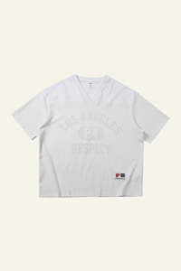 Women's Cotoon Streetwear V-neck  Faux Embroidery T-shirt
