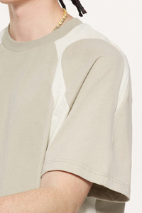Men's Summer 230g Cotton Colorblock Raglan Loose Crew Tee