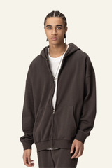 Men's Streetwear Full Zipper Hooded Jacket