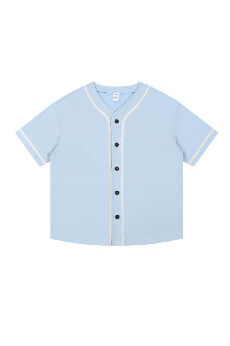 Women's Summer 270g Old Money Button Front Loose Tee