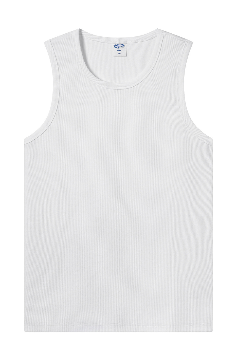 Women's Summer 430g Heavy Ribbed Solid Sleeveless Tank