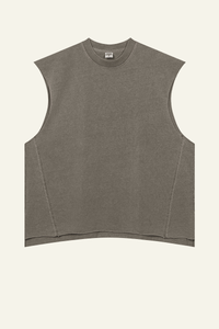 Women's Cotton 270 Heavyweight Washed Side Slit Tank Top