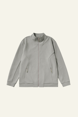 Men's Streetwear Stand Collar Full-Zipper Jacket