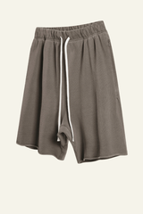Men's Vintage Washed Cotton Frayed-Hem Shorts