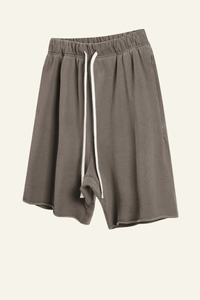 Men's Vintage Washed Cotton Frayed-Hem Shorts