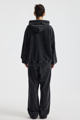 Men's Cotton Streetwear Set:Full Zipper Hooded Jacket  And Sweatpants