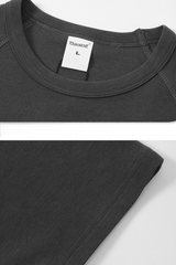 Men's 300g Cotton Raglan Stitch Texture Tee