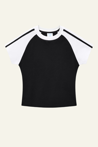 Women's Vintage Color Block Slim T-shirt