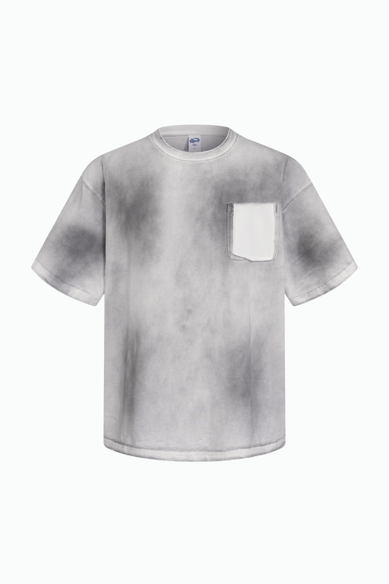 Women's Cotton Streetwear Washed Distressed T-shirt