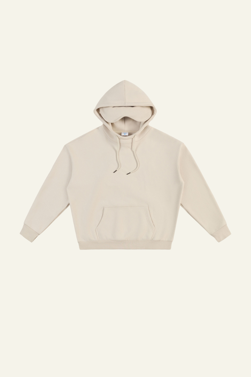 Women's  Eye Mask Version With Fleece-Lined Hoodie.