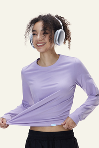 Women's Slim Fit Crew Neck Long Sleeves T-shirt
