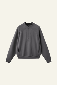 Men's Streetwear Stand Collar Half Zipper Pullover
