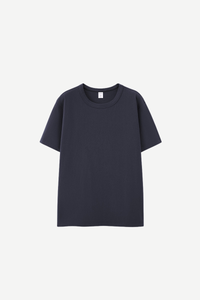 Women's 250g Cotton Double Layer Crewneck Basic Set-in Tee