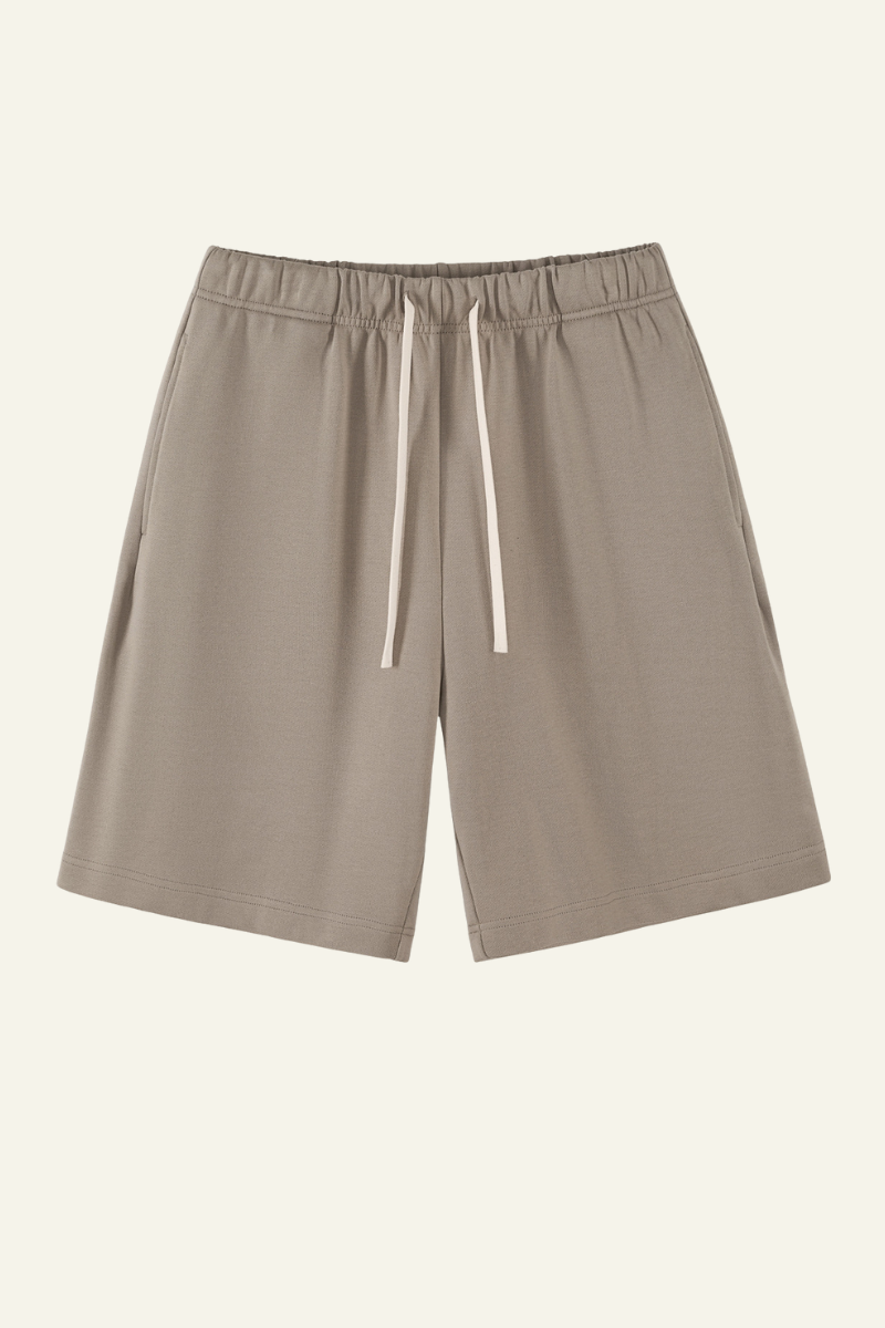 Women's  Cotton Heavyweight Drawstring Straight Leg Short