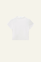 Women's Streetwear  High-neck Slim  Dopamine  T-shirt