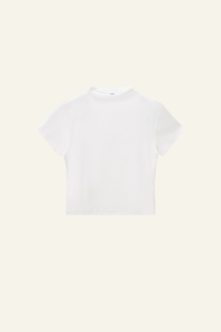 Women's Streetwear  High-neck Slim  Dopamine  T-shirt