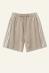 Men's Cotton Streetwear Washed Three side stripes Shorts