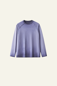 Women's Streetwear Washed Cotton Long-Sleeved T-shirt.