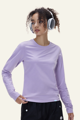 Women's Slim Fit Crew Neck Long Sleeves T-shirt