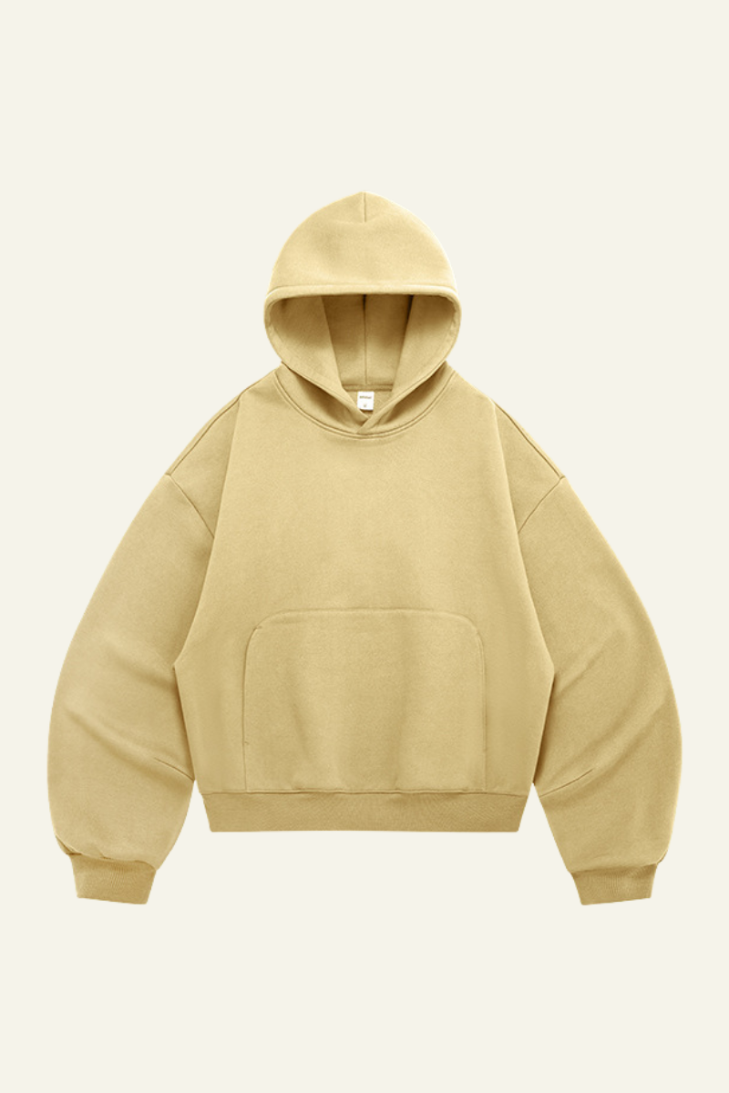 Women's  Streetwear Short Curved-Hem  Hoodie