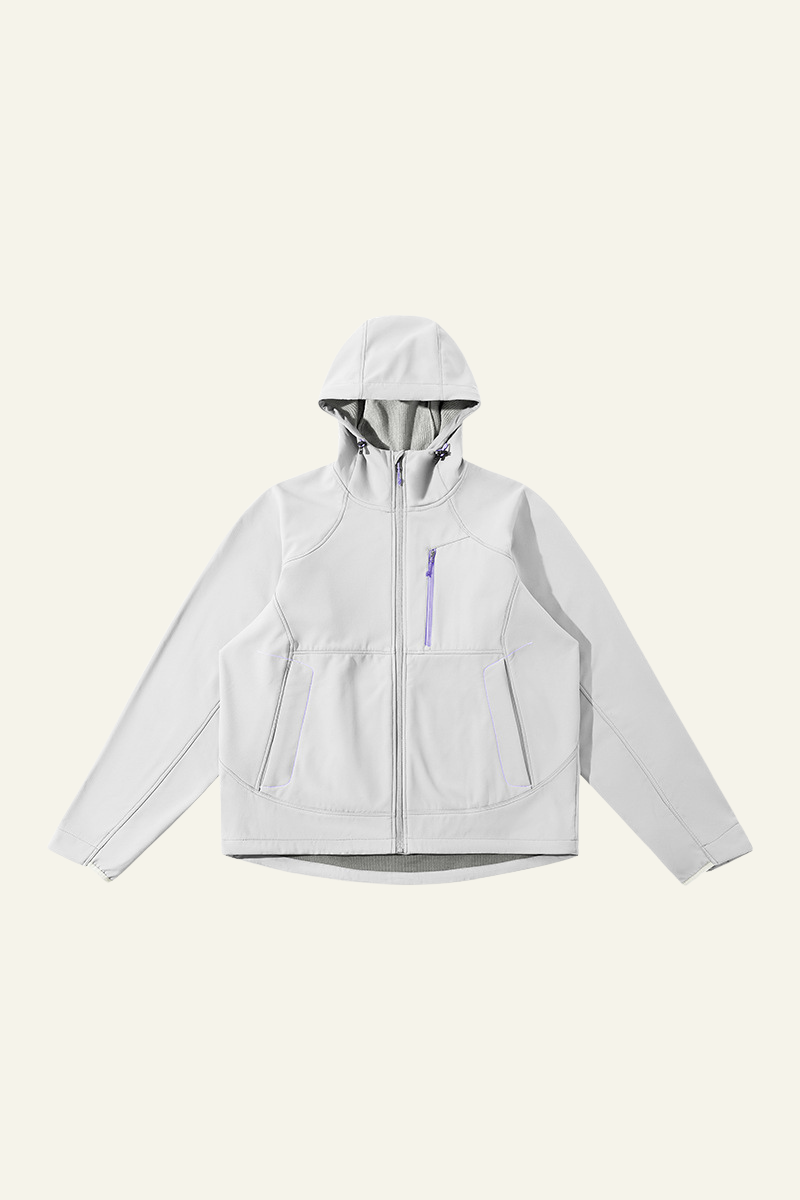 Women's Streetwear Fleece Lined Waterproof Hooded Jacket