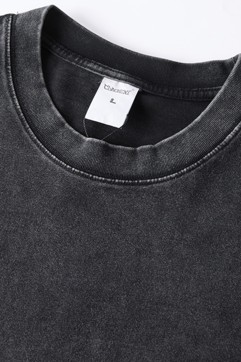 Women's Summer 280g Cotton Washed Oversized Boxy Tee