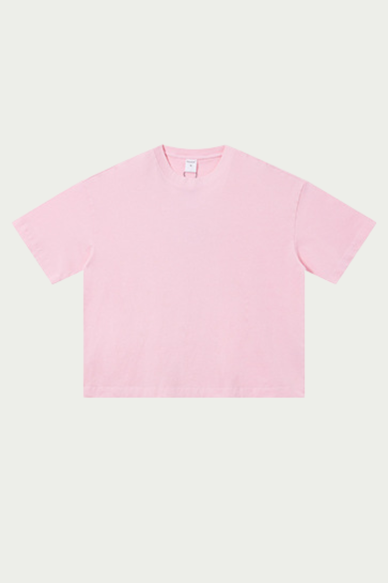 Women's 280g Spring Solid Cotton Boxy Oversized Tee