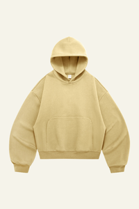 Men's Streetwear Short Curved-Hem  Hoodie