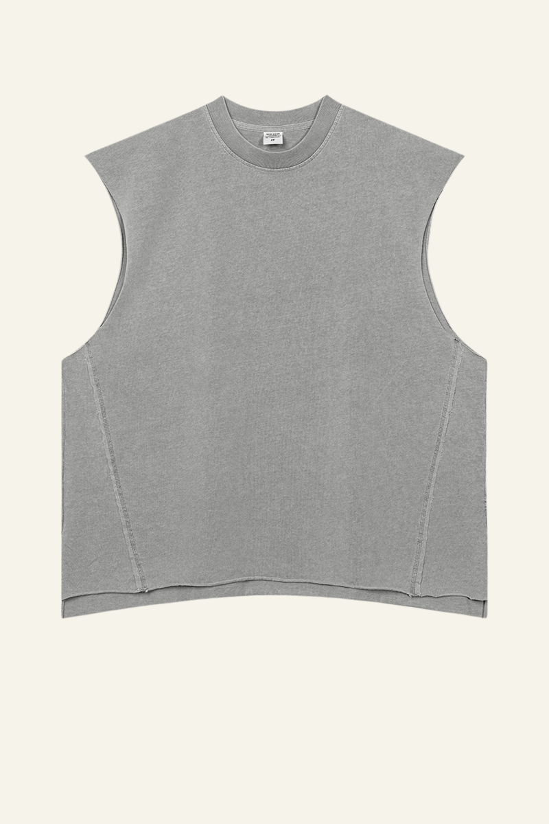 Women's Cotton 270 Heavyweight Washed Side Slit Tank Top