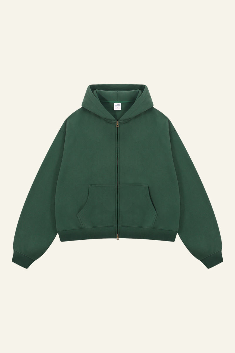 Women's Streetwear Two-Way Zipper Hooded Jacket