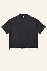 Men's Cotton Frayed Streetwear Washed T-Shirt