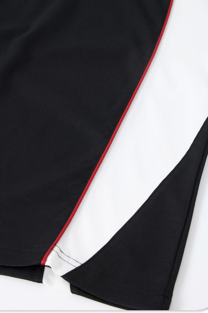 Men's Summer 7A V-Neck Colorblock QuickDry Oversized Tee
