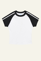 Women's Vintage Color Block Slim T-shirt