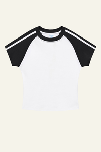 Women's Vintage Color Block Slim T-shirt