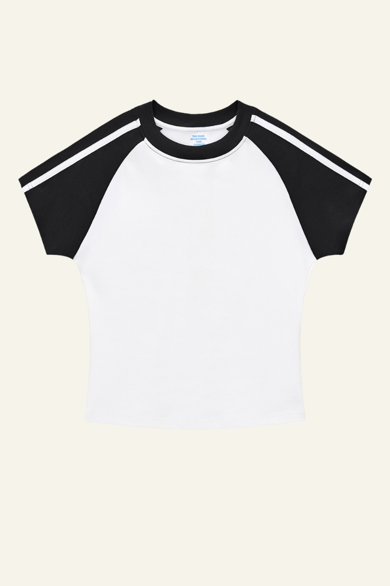Women's Vintage Color Block Slim T-shirt
