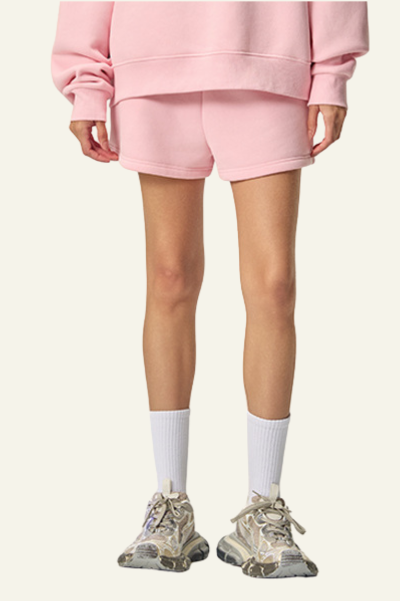 Women's Athletic Solid Dopamine  Shorts