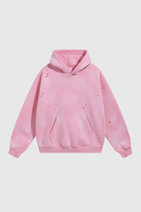 Women's Streetwear Washed 360G Heavyweight Cut Hoodie